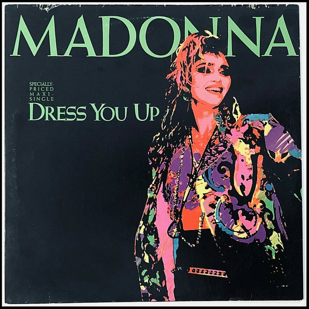 MADONNA ~ DRESS YOU UP Mixes  12" RECORD  1985 USA 1st Ed. 37Yrs!  RARE VINTAGE